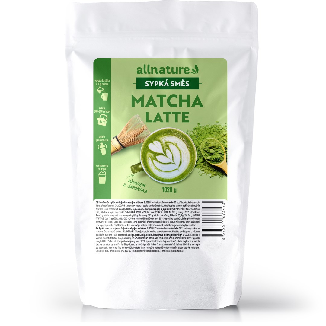 ALLNATURA Matcha latte 1020 g