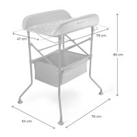 KINDERKRAFT Stolek přebalovací s vaničkou Bubbly