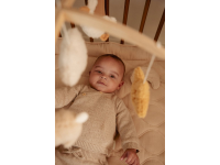 LITTLE DUTCH Hudební kolotoč dřevěný Newborn Naturals