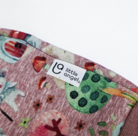 LITTLE ANGEL Mikina hřejivá rozepínací - muchomůrky