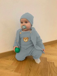 NEW BABY Kojenecká bavlněná čepička Luxury clothing