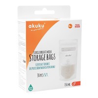 AKUKU Sterilní sáčky pro skladování mléka a pokrmů Akuku 150ml 30ks