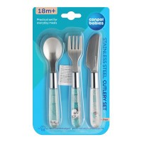 CANPOL BABIES Příbor kovový EXOTIC ANIMALS 3ks