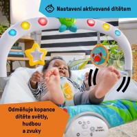 BABY EINSTEIN Lehátko hudební vibrační se světly Kick to It Neptune do 9 kg