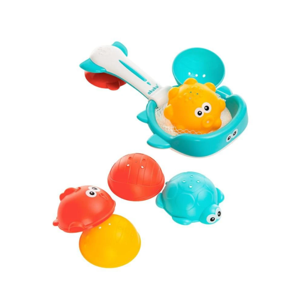 AKUKU Hračky do vody koš s hračkami - síťka