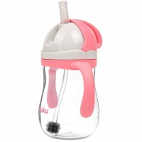 AKUKU Hrnek s ohebným brčkem a závažím 280 ml