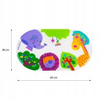 AKUKU Velká prostiskluzová podložka do vany 69×39 cm