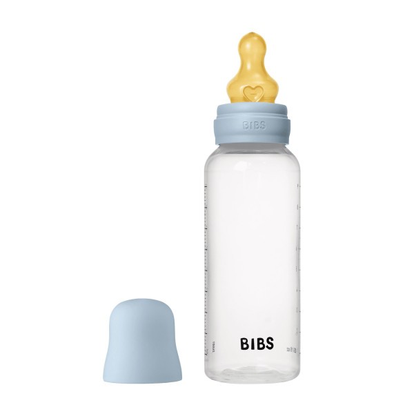 BIBS antikoliková lahev s kaučukovou savičkou 270ml - Baby Blue