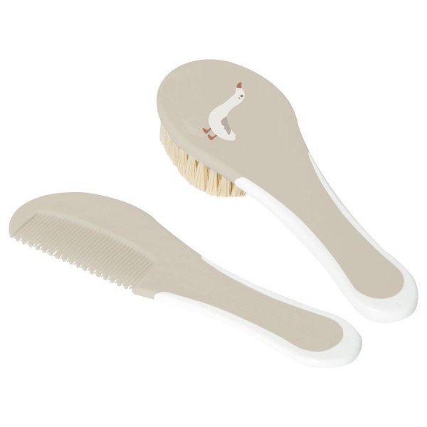 BÉBÉ-JOU Hřeben a kartáč s přírodním vlasem obrázek - Soft Spring