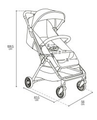 MOMI Sportovní kočárek ANDREA