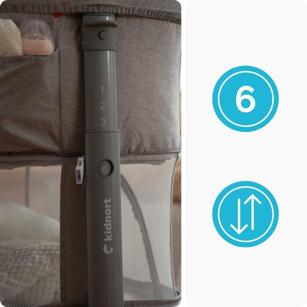 KIDNORT Postýlka Snäckskal