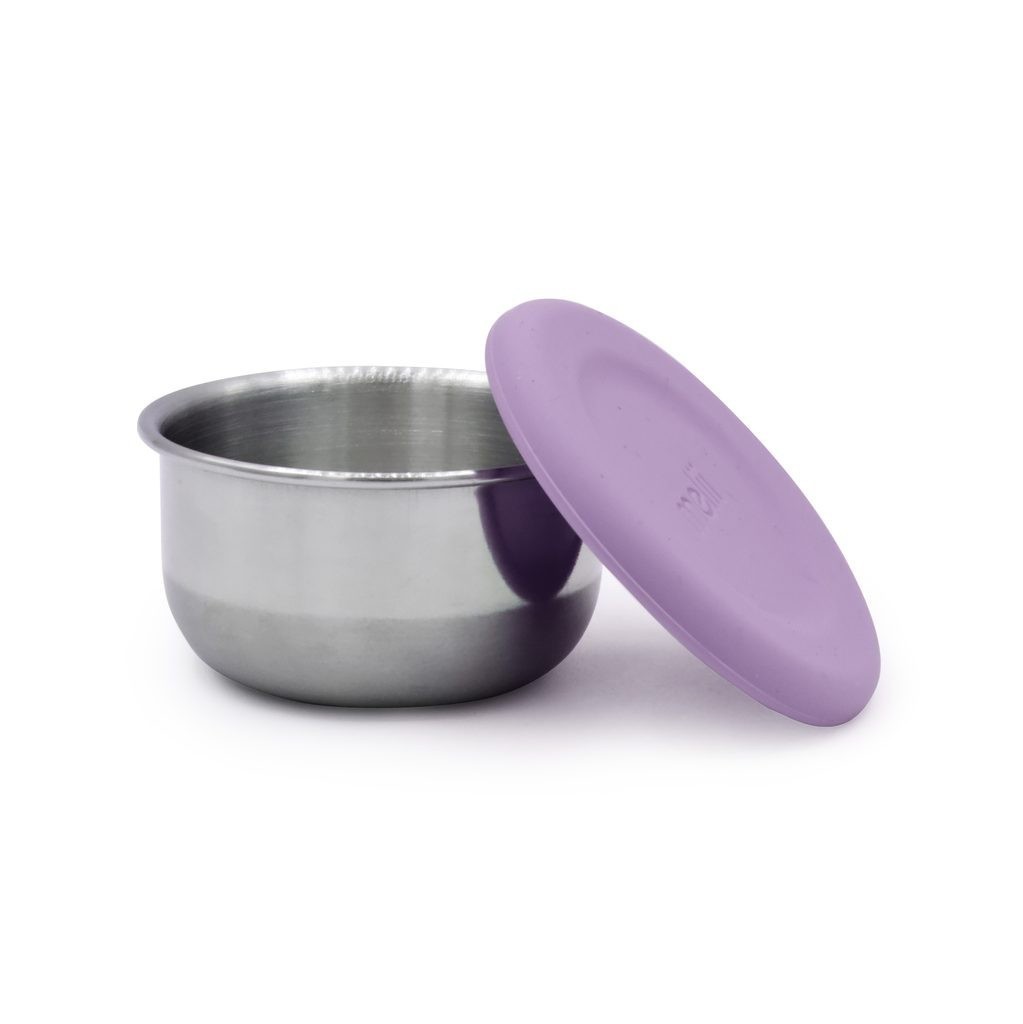 MELII Nerezová dóza 89 ml se silikonovým víčkem 3ks