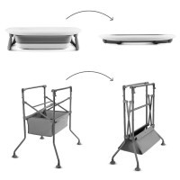 KINDERKRAFT Stolek přebalovací s vaničkou Bubbly