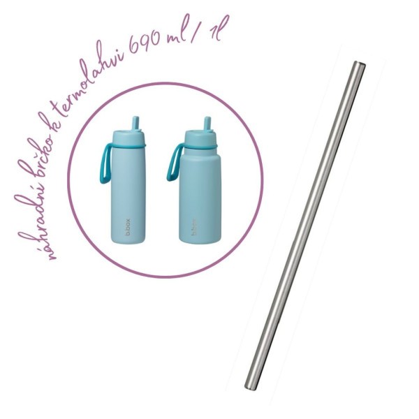 B.BOX Náhradní brčko k Nerezové termolahvi - Náhradní brčko k Nerezové termolahvi