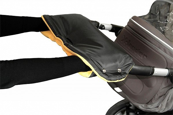 Rukávník ke kočárku - Rukávník ke kočárku černý + oranžový