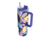 QUOKKA Nerezový termohrnek s brčkem Vibe 880 ml