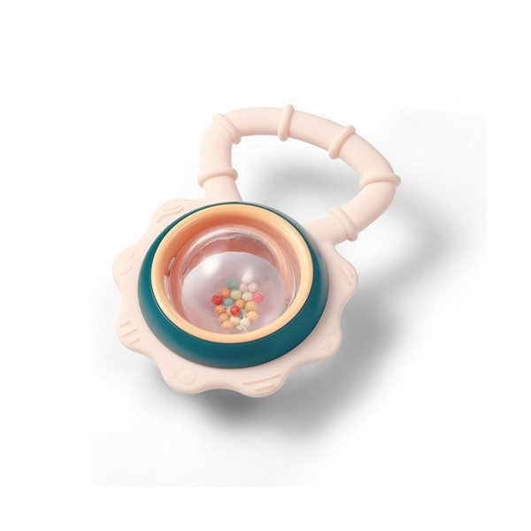 BABYONO Chrastítko s kousátkem 3m+ Flower - Flower