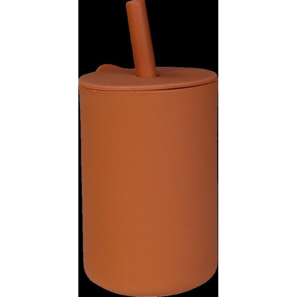 TRYCO Silikonový pohárek s brčkem - Sienna