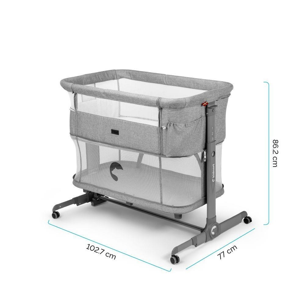 KIDNORT Postýlka Snäckskal