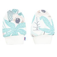 NEW BABY Kojenecký bavlněný set-capáčky a rukavičky