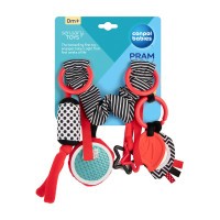 CANPOL BABIES Kontrastní závěsná hračka na kočárek/autosedačku SENSORY