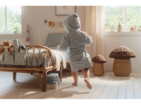 LITTLE DUTCH Župan froté Forest Friends Blue