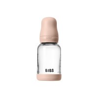 BIBS antikoliková skleněná lahev se silikonovým dudlíkem 120ml