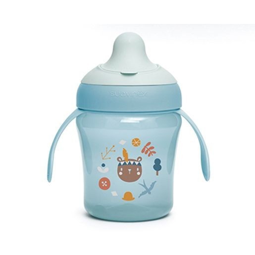 SUAVINEX | Nerozlitný hrníček FOREST 200 ml - modrá