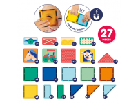 LUDI Magnetická stavebnice s tabulí Farma 27 ks