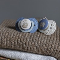 LOVI Dudlík svítící silikonový dynamický  NIGHT&DAY 0-6m 2ks