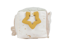 LITTLE DUTCH Kostka textilní s aktivitami Newborn Naturals