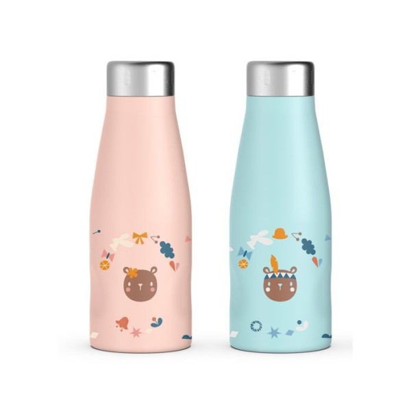 SUAVINEX TERMO NEREZOVÁ LÁHEV 350ml - Forest modrá