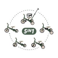 PETITE&MARS Tříkolka multifunkční 5v1 Turbo