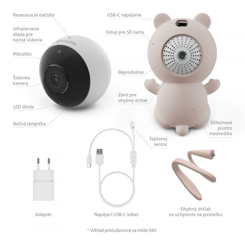 TRUELIFE Videochúvička digitální NannyCam S3 Smart