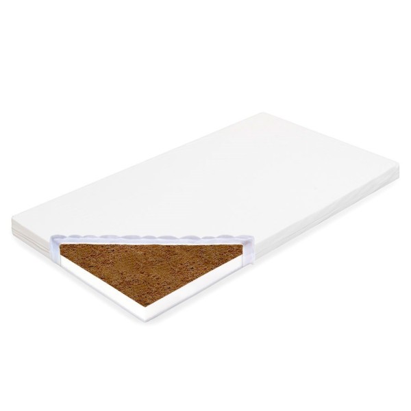 NEW BABY Dětská matrace BASIC 120x60x5 cm kokos-molitan - BASIC 120x60x5 cm kokos-molitan bílá