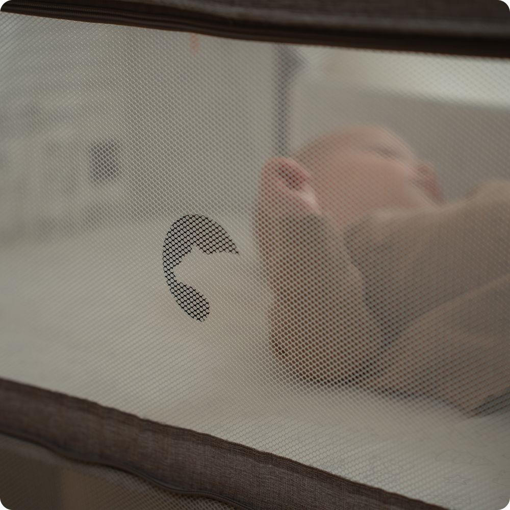 KIDNORT Postýlka Snäckskal