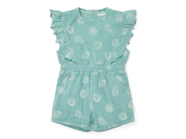 LITTLE DUTCH Overal letní -  Ocean Treasures Surf Blue vel. 74/80