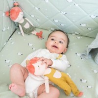 SARO BABY Látková panenka Funny Farm