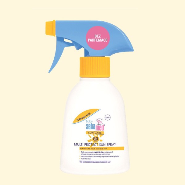 SEBAMED BABY Dětský opalovací sprej bez parfému SPF 50 200 ml - 200 ml