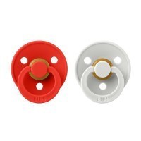 Bibs Colour vel.1 z přírodního kaučuku 2ks - Candy Apple & Haze