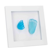 DOOKY Crystal Memories DeLuxe 3D Frame Handprint & Footprint