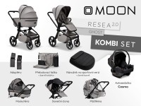 MOON Resea 2.0 Kombi set Kombinovaný kočárek + autosedačka