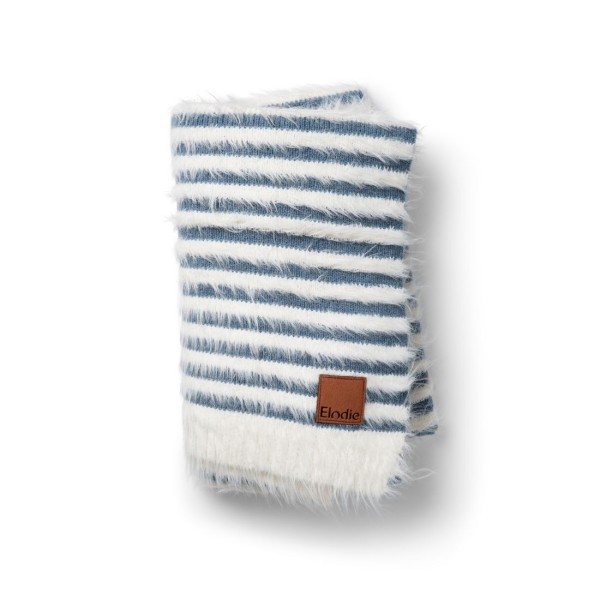 ELODIE DETAILS Furry Knit Blanket Elodie Details - Berry Blue