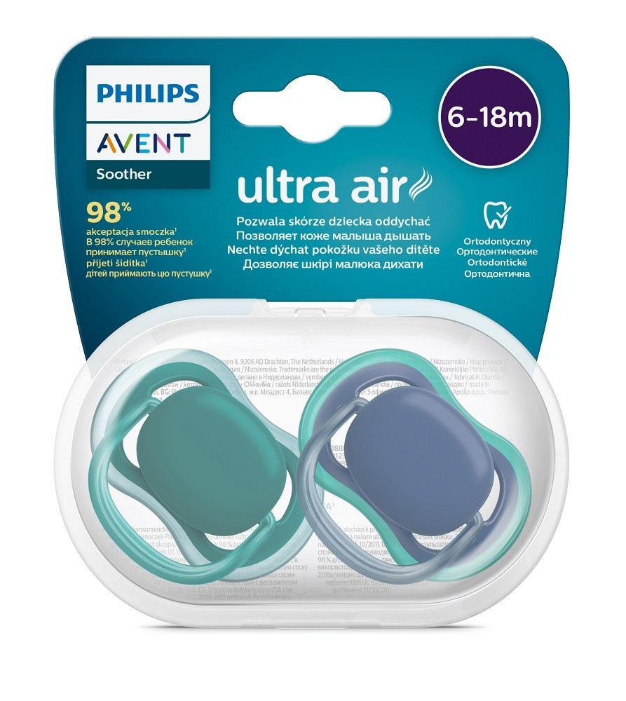 Philips AVENT Šidítko Ultra air 6-18m, 2ks