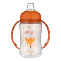 CANPOL BABIES Hrneček tréninkový CUTE ANIMALS se silikonovým pítkem 320ml