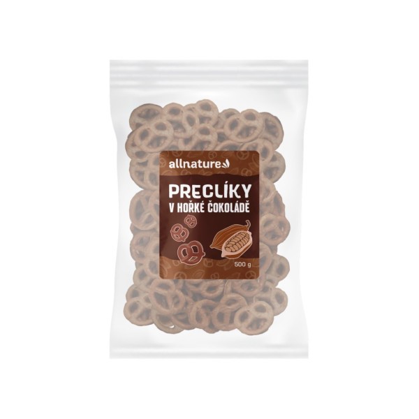 ALLNATURE Preclíky v hořké čokoládě - 500 g