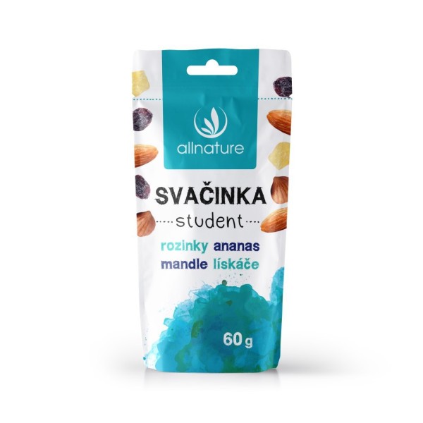 ALLNATURE Směs svačinka Student 60 g - Směs svačinka Student 60 g