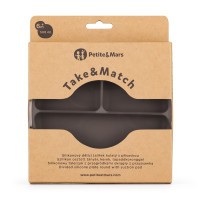 PETITE&MARS Talířek silikonový dělící kulatý Take&Match 6m+
