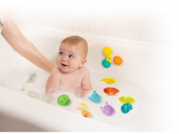 INFANTINO Sada hraček do koupele Spin, Squirt & Sail