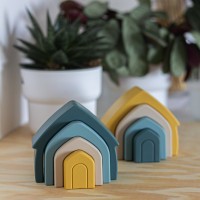 PETITE&MARS Hračka silikonová skládací House 12m+